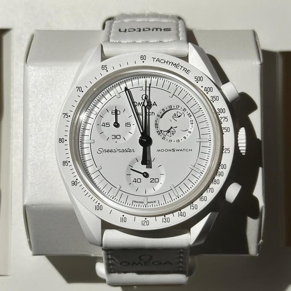 Swatch Other - Swatch MoonSwatch Speedmaster White Chronograph Watch
